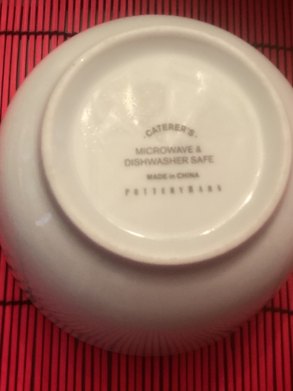 Set of 4 Pottery Barn Caterer’s white porcelain serving bowls
